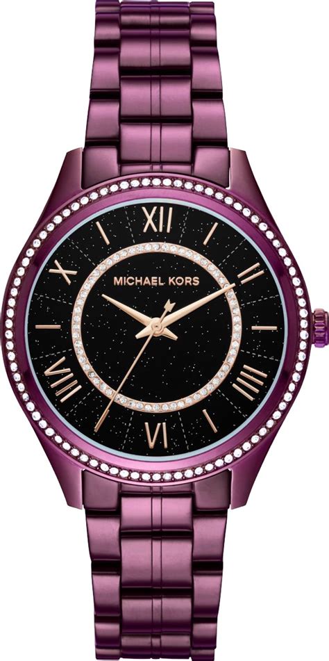 michael kors lauryn watch plum|Mini Lauryn Silver.